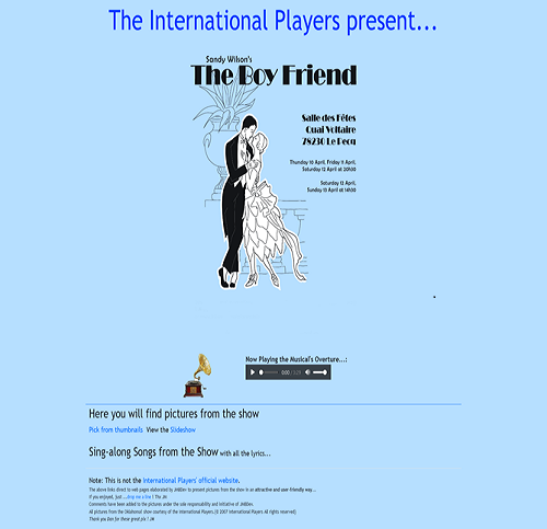 IP's The Boyfriend: The Show